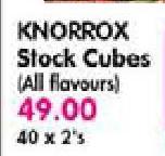 Knorrox Stock Cubes(All Flavours)-40X2's