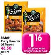 Rajah Curry Powder(All Flavours)-7g Each