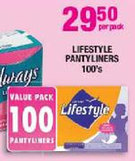 Lifestyle Pantyliners-Per 100's Pack
