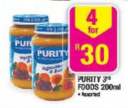 Purity 3rd Foods Assorted-4 x 200ml
