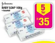 Johnson's Baby Soap Assorted-5 x 100g
