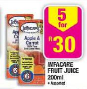 Infacare Fruit Juice Assorted-5 x 200ml 