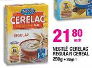 Nestle Cerelac Regular Cereal Stage 1 - 250g Each