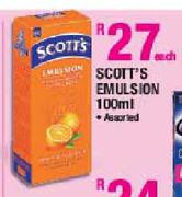 Scott's Emulsion Assorted - 100ml Each