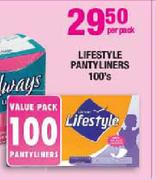Lifestyle Pantyliners-100's Per Pack