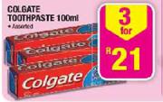 Colgate Toothpaste Assorted-3x100ml