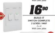 Built It Switch Complete 2 Lever 1 Way