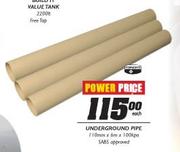 Underground Pipe-1100mm x 6m x 100kpm