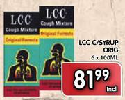 LCC C/Syrup Orig-6x100ml