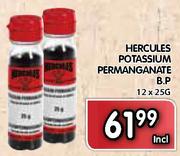 Hercules Potassium Permanganate B.P-12x25gm