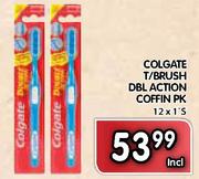 Colgate T/Brush DBL Action Coffin PK-12x1's