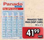 Panado Tabs Pain D Disp Card-48x2's