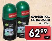 Garnier Roll On (M)-6x50ml
