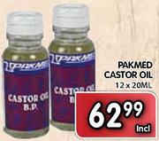 Pakmed Castor Oil-12x20ml