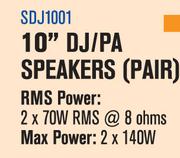 10" DJ/PA Speakers(SDJ1001)