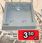 ZAP Wall Box 4X4-Each