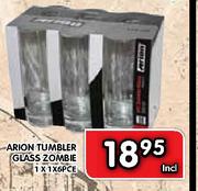 Arion Tumbler Glass Zombie-1X1X6Pce
