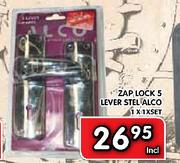 ZAP Lock 5 Lever Stel Alco-1X1XSet