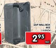 ZAP Wall Box 4X2-Each