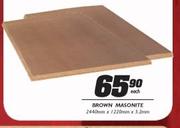 Brown Masonite-2440mmx1220mmx32mm Each