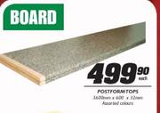 Postform-Tops-3600mmx600x32mm Each