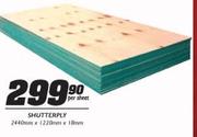 Shutterply-2440mmx1220mmx18mm Per Sheets