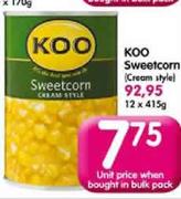 Koo Sweetcorn-415gm