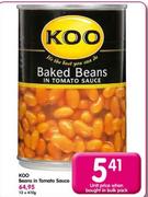 Koo Beans In Tomato Sauce-410g 