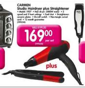 Carmen Studio Hairdryer Plus Straightener Per Set