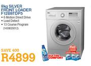 Lg 8Kg Silver Front Loader (F12B8TDP5)-Each