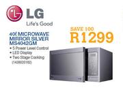 LG 40L Microwave Mirror Silver(MS4042GM)-Each