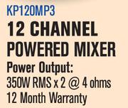 Dixon 12 Channel Powered Mixer(KP120MP3)