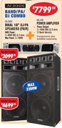 Dixon Dual 18" DJ/PA Speakers(SDJ3601)+Power Amplifier(MA-400)