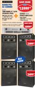 Dixon Two Pairs 21" DJ/PA Speakers(SDJ2101)+Stereo Power Amplifier(MH7200)