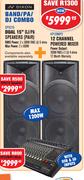 Dixon Dual 15" DJ/PA Speakers(SPX215)+12 Channel Powered Mixer(KP120MP3)