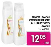 Glyco Lemon Cond Rinse Off All Hair Types Lemon-1x400Ml