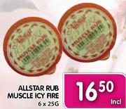 Allstar Rub Muscle Icy Fire-6x25G