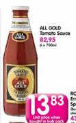 All Gold Tomato Sauce-6X700ml 