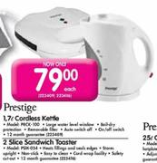 Prestige 1.7 Ltr Cordless kettle-PRCK100