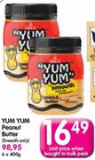 Yum Yum Peanut Butter-6X400g 
