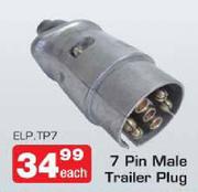 7 Pin Male Trailer Plug-Each