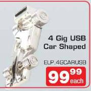 4 Gig USB Car Shaped-Each