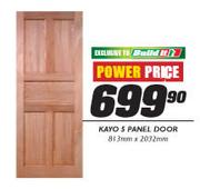 Kayo 5 Panel Door-813 x 2032mm