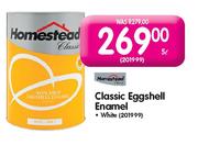 Homestead Classic Eggshell White Enamel Paint-5ltr