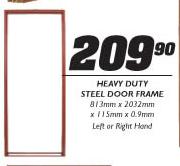 Heavy-Duty Steel Door Frame-813mmx2032mmx115mmx0.9mm 