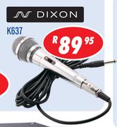 Dixon Wired Microphones With Lead (K637)-Each