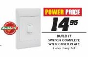 Build It Switch Complete With Cover Plate 1 Lever 1 Way 2x4