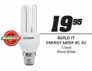 Build It Energy Saver BC 3U Warm White-11Watt