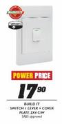 Build It Switch 1 Lever + Cover Plate 2x4 C/W
