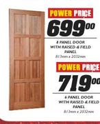 8 Panel Door With Raised & Field Panel-813mmx2032mm